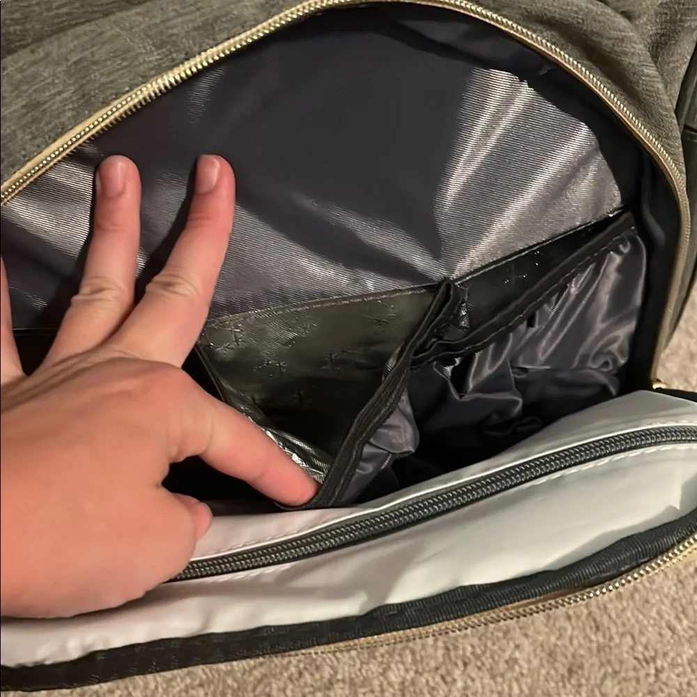 NWOT Gray Baby Bag Backpack